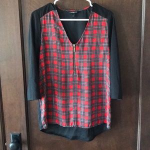 Plaid blouse